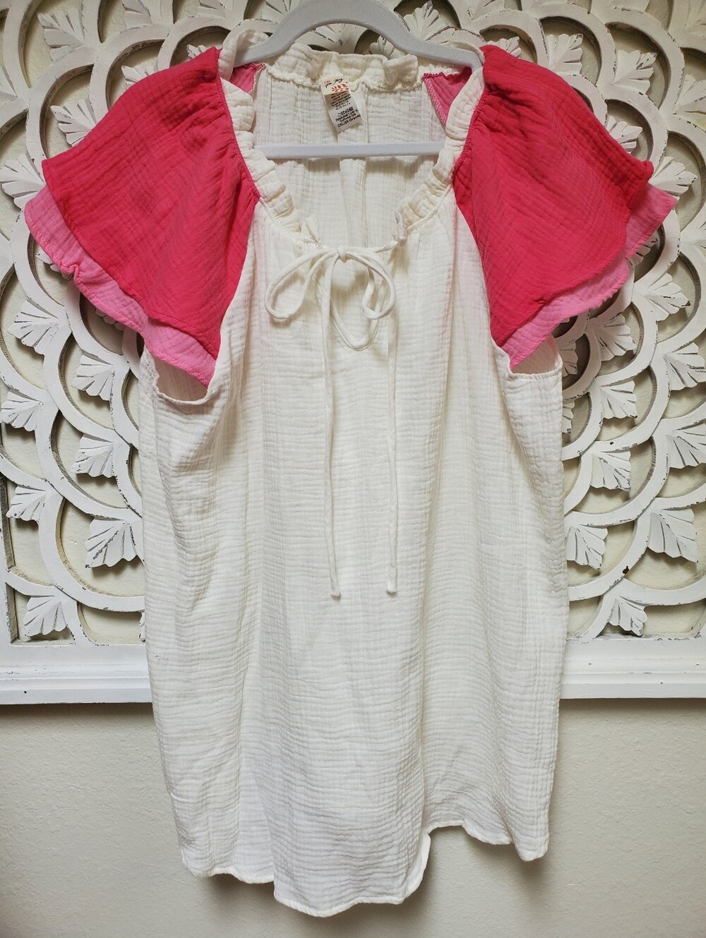 NWOT Cotton Gauze Shirt Dress / Tunic 7th Ray XXL